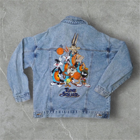 Space Jam Tune Squad Denim Jacket size large - Picture 3 of 5